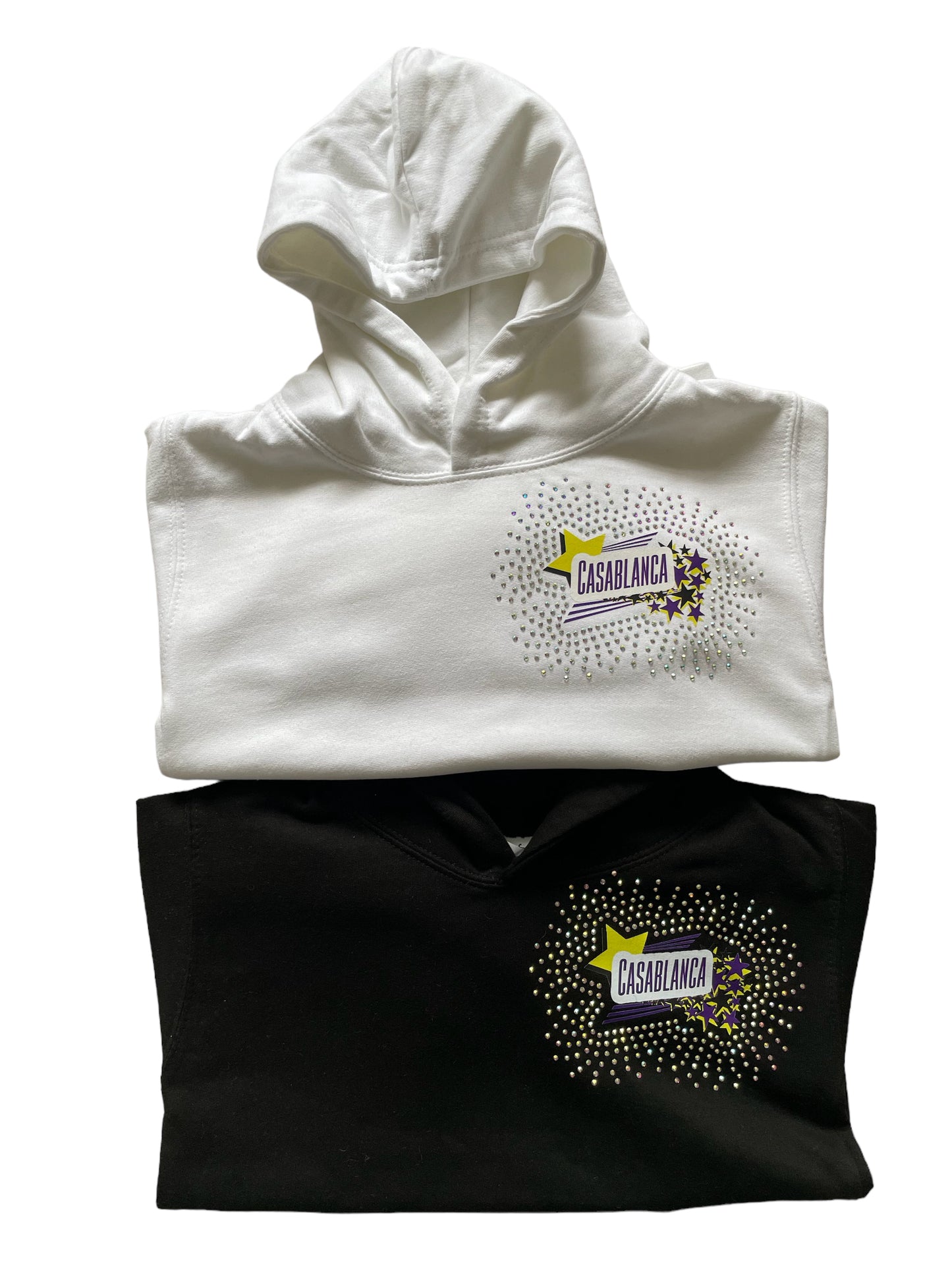 Casablanca Cheerleader Rhinestone Hoodie