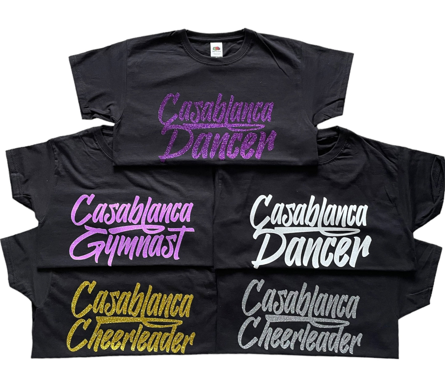 Casablanca Cheerleader Glitter T-Shirt