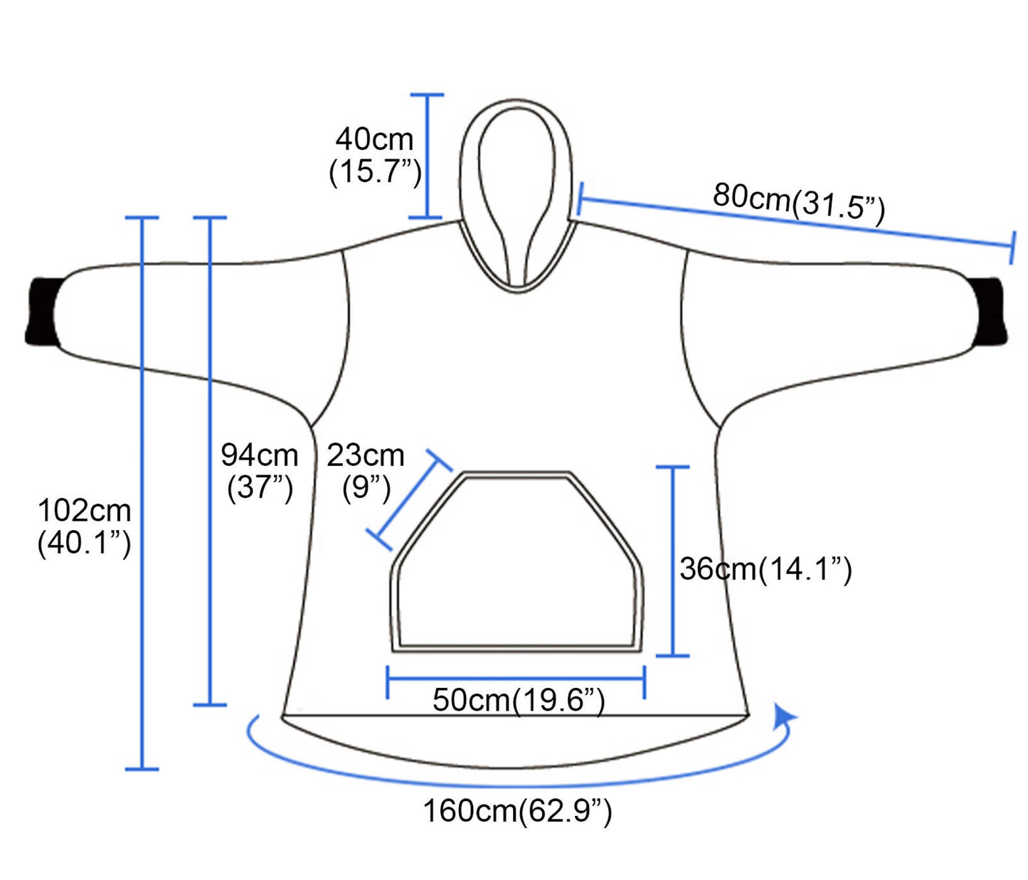 Oversized Blanket Hoodie