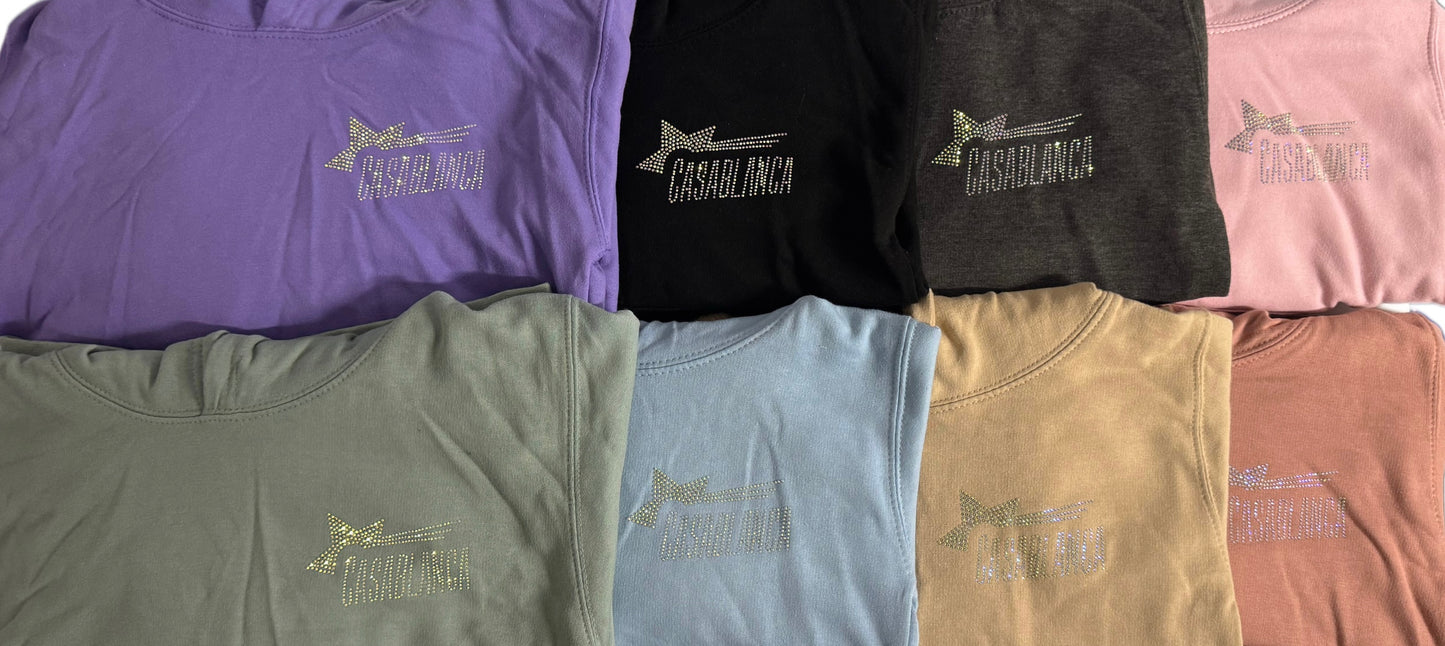 Rhinestone Logo Hoodie