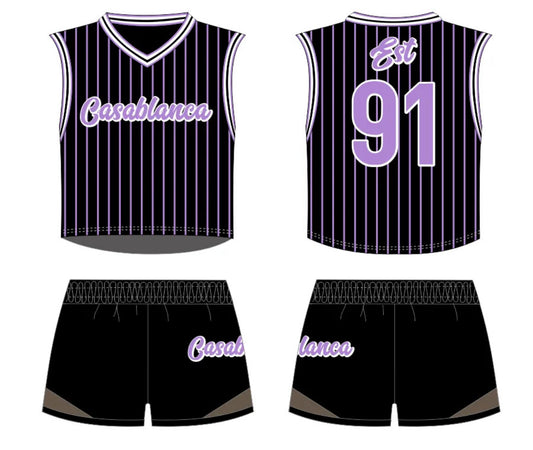 Est. 91 Cropped Basketball Jersey