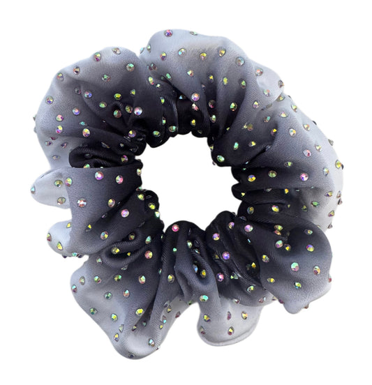 Black Ombre Rhinestone Scrunchie