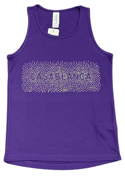 Purple Rhinestone Casablanca Vest