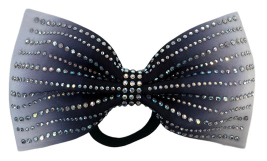 Black Ombre Rhinestone Bow