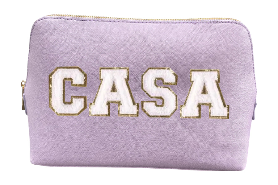 CASA Chenille Patch Make-Up Bag