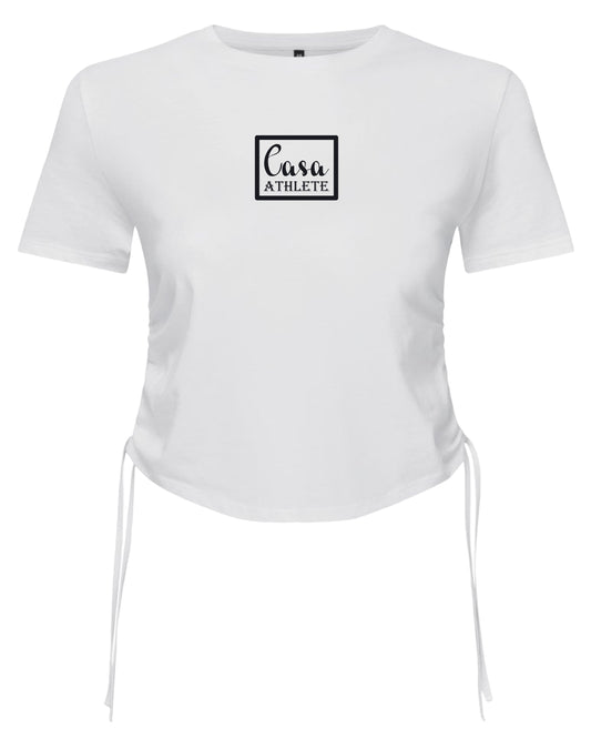 Casa ATHLETE Ruched Crop Tee