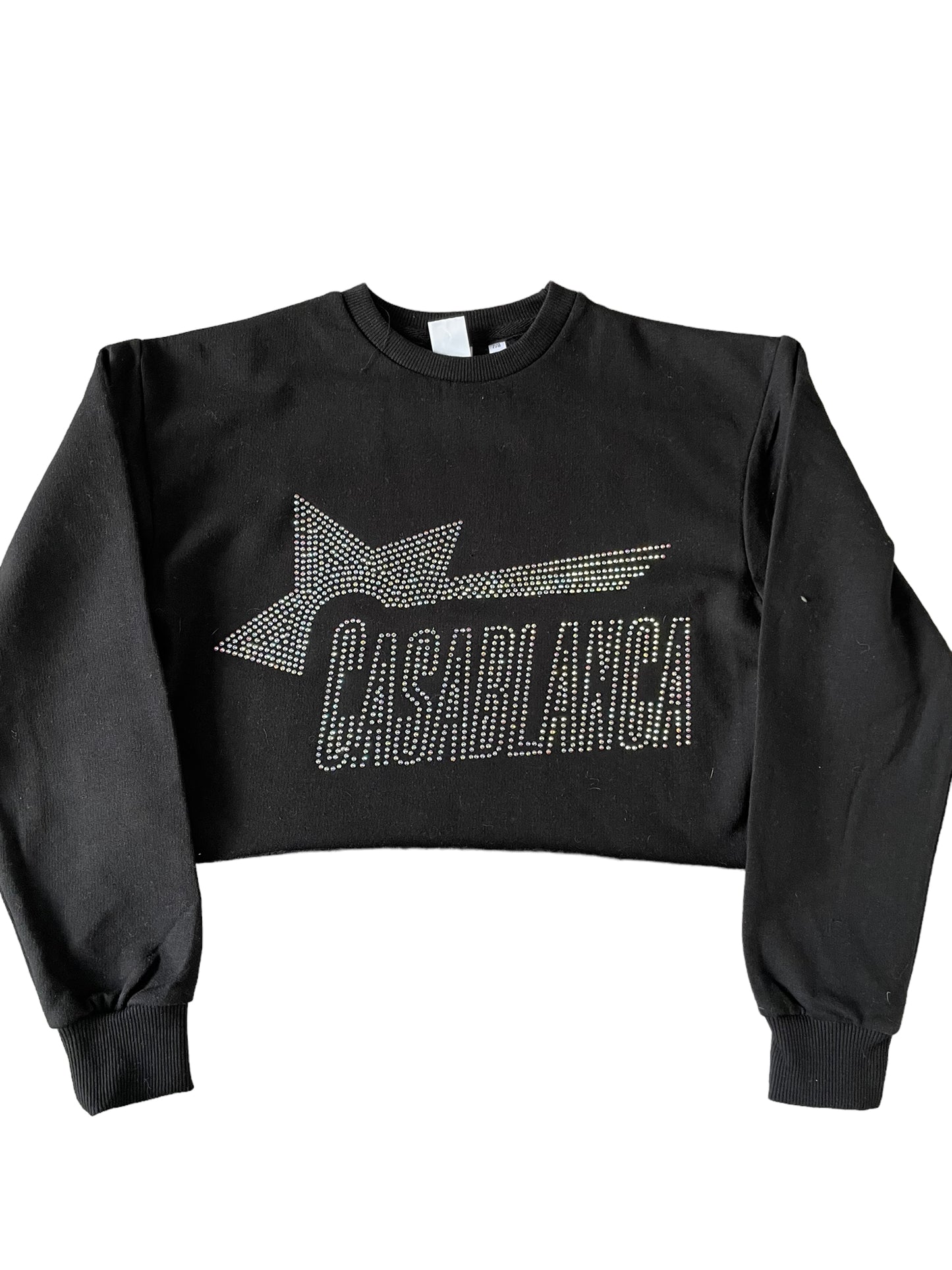 Rhinestone Cropped Sweatshirt - Child