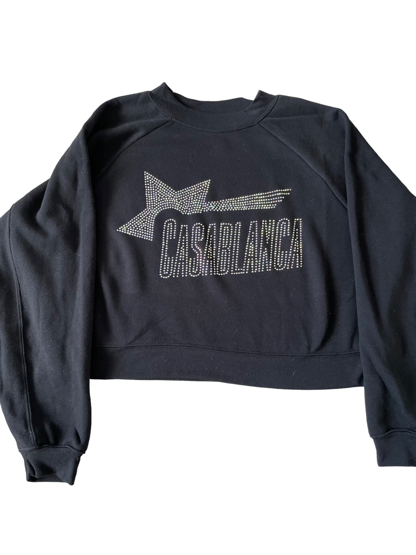 Rhinestone Cropped Sweatshirt - Adult