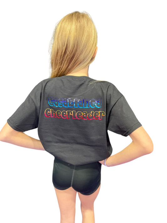 Sparkle Rainbow Cheerleader T-Shirt